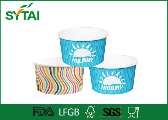 China Tazas del helado desechables 12oz impreso personalizado papel tazas y tazones proveedor