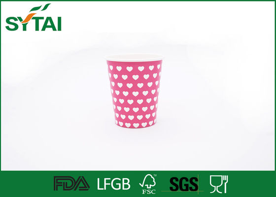 China Tazas de papel de la diversa bebida caliente del tamaño del melocotón, café a ir color rosado de las tazas proveedor