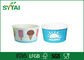 Tazas de helado de papel reciclado con impresión personalizada Polka Dot 24 oz papel tazas de sopa proveedor